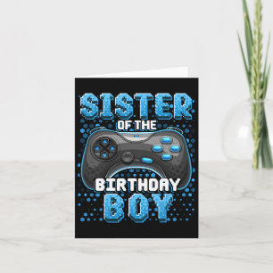 Carte Du Jeu Vidéo Correspondant Garçon Anniversaire Ann