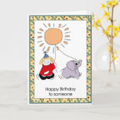 CARTE DU JOUR (Fleur jaune)