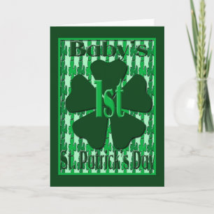 Carte du jour de ęr St Patrick du bébé