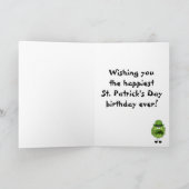 Carte du jour de Fuzzies de St Patrick mignon (Intérieur)