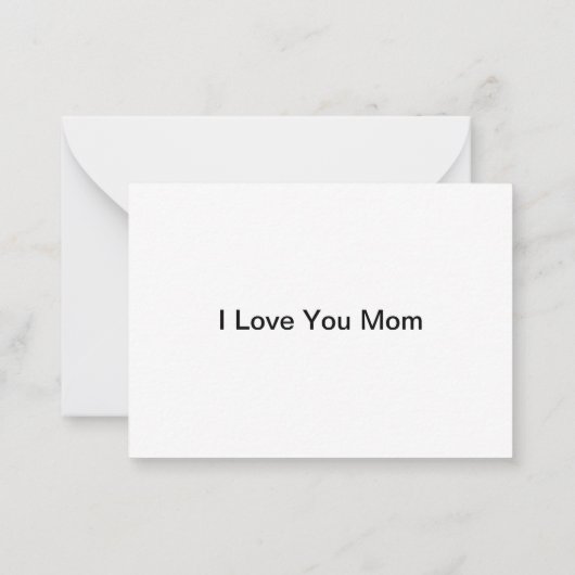 Carte du jour de la mère heureuse (Dos)