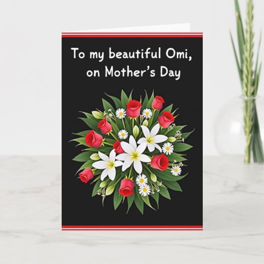 Carte du jour de l'Omi florale (Devant)