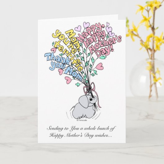 Carte du JOUR de MÈRE (Fleur jaune)