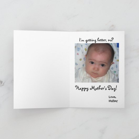 Carte du jour de mère (Intérieur)