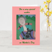 Carte du jour de mère (Fleur jaune)