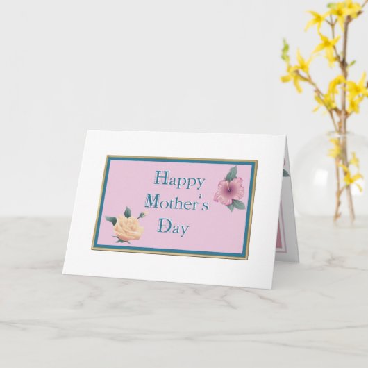 Carte du jour de mère (Fleur jaune)