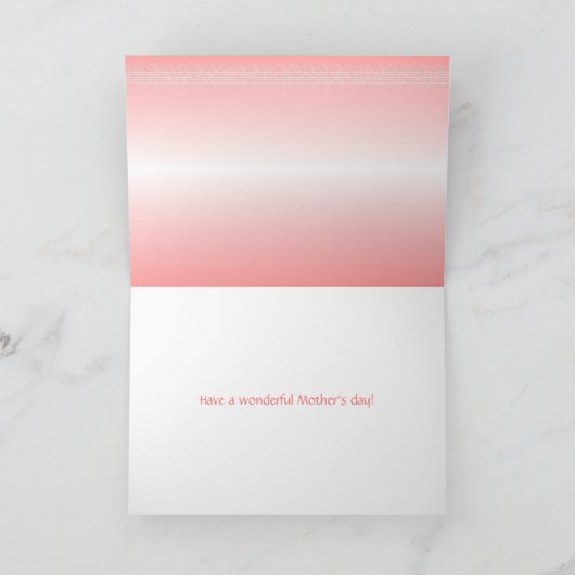 Carte du jour de mère avec le chat (Intérieur)