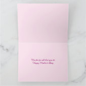 Carte du jour de mère d'art de bouquet de coeur de (Intérieur)