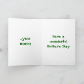 Carte du jour de mère de BELLE-MÈRE (Intérieur)