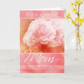 Carte du jour de mère de bouquet de pivoine (Fleur jaune)