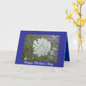 Carte du jour de mère de dentelle de la Reine Anne (Fleur jaune)