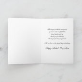 Carte du jour de mère de fleur blanche (Intérieur)