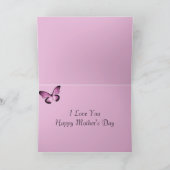 Carte du jour de mère de papillon (Intérieur)