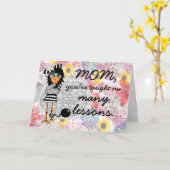 Carte du jour de mère de récidiviste (Fleur jaune)