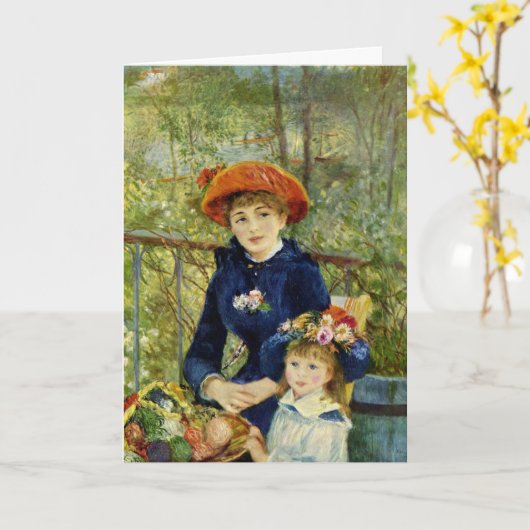 Carte du jour de mère de Renoir (Fleur jaune)