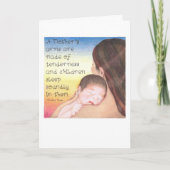 Carte du jour de mère des bras d'une mère (Devant)