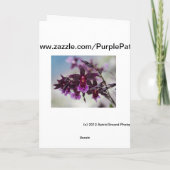 Carte du jour de mère d'orchidée (Dos)