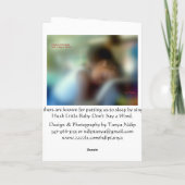 Carte du jour de mère d'un enfant à la maman (Dos)