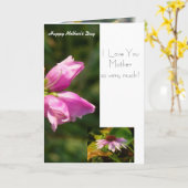 Carte du jour de mère d'un enfant à la maman (Fleur jaune)