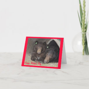 Carte du jour de mère - maman et petit animal