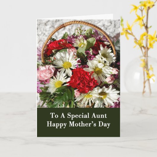 Carte du jour de mère pour la tante (Fleur jaune)