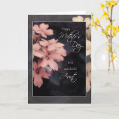 Carte du jour de mère pour la tante, Phlox de (Fleur jaune)