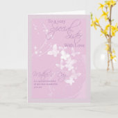 Carte du jour de mère, soeur spéciale (Fleur jaune)