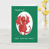 Carte du jour de St David fait sur commande, (Fleur jaune)