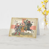 Carte du jour de St George, St George, chevalier (Fleur jaune)