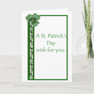 Carte du jour de St Patrick de missionnaire de LDS