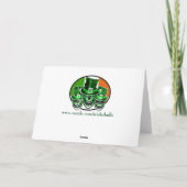 Carte du jour de St Patrick drôle : Crânes (Dos)