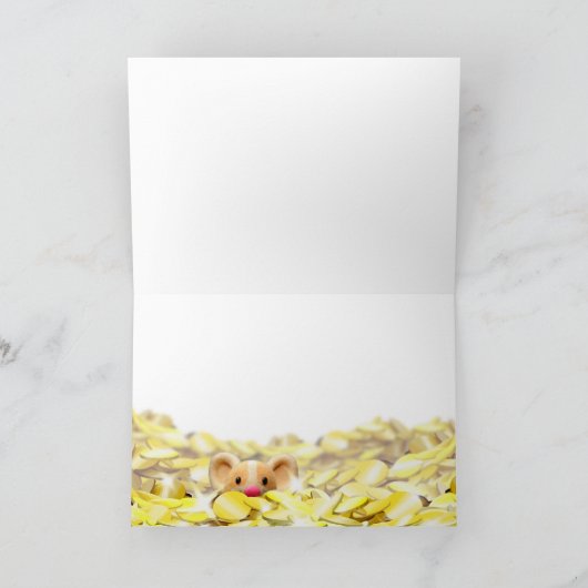 Carte du jour de St Patrick mignon de souris (Intérieur)