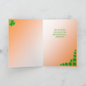 Carte du jour de St Patrick personnalisable (Intérieur)