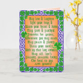 Carte du jour de St Patrick personnalisable (Fleur jaune)