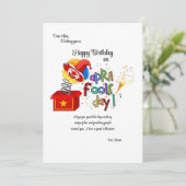 Carte du jour des fêtes d'avril (Debout devant)