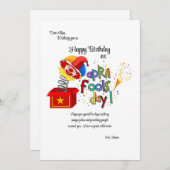 Carte du jour des fêtes d'avril (Devant / Derrière)