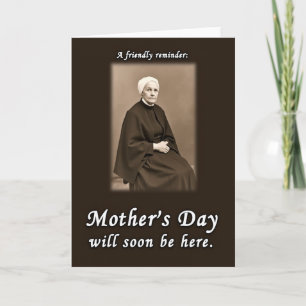 Carte du jour des mamans sépia avec amour