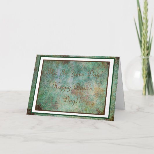 Carte du jour du patron heureux ! (Devant)