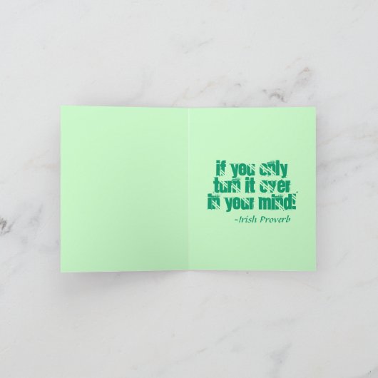 Carte du Jour du Saint-Patrick (Intérieur)