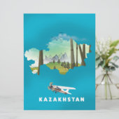 carte du Kazakhstan (Debout devant)