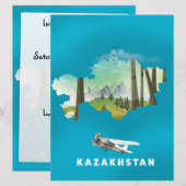 carte du Kazakhstan (Devant / Derrière)