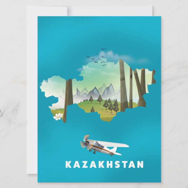 Carte du Kazakhstan (Devant)