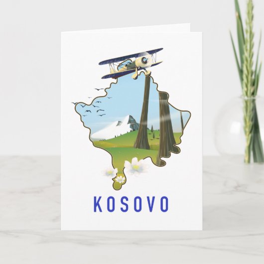 Carte du Kosovo (Devant)