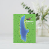 Carte du lac Ammersee Allemagne (Debout devant)