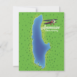 Carte du lac Ammersee Allemagne