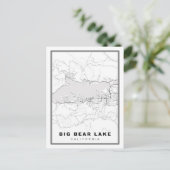 Carte du lac Big Bear (Debout devant)