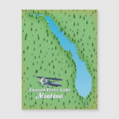 Carte du lac Canyon Ferry Lake Montana (Devant)