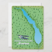 Carte du lac Canyon Ferry Lake Montana (Dos)