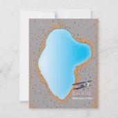 Carte du lac Céleste Corée du Nord & Chine (Dos)