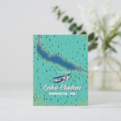 Carte du lac Chelan Washington (Debout devant)